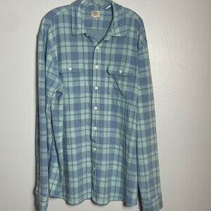 Faherty Men’s Plaid Legend Sweater Shirt Size 2XT